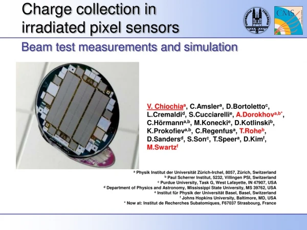 Charge collection in  irradiated pixel sensors