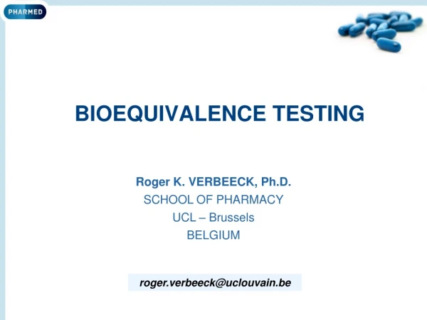 BIOEQUIVALENCE TESTING