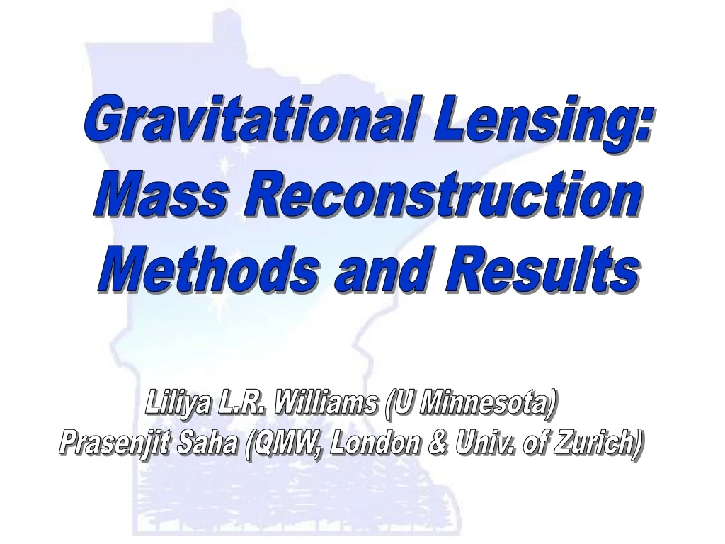 gravitational lensing mass reconstruction methods
