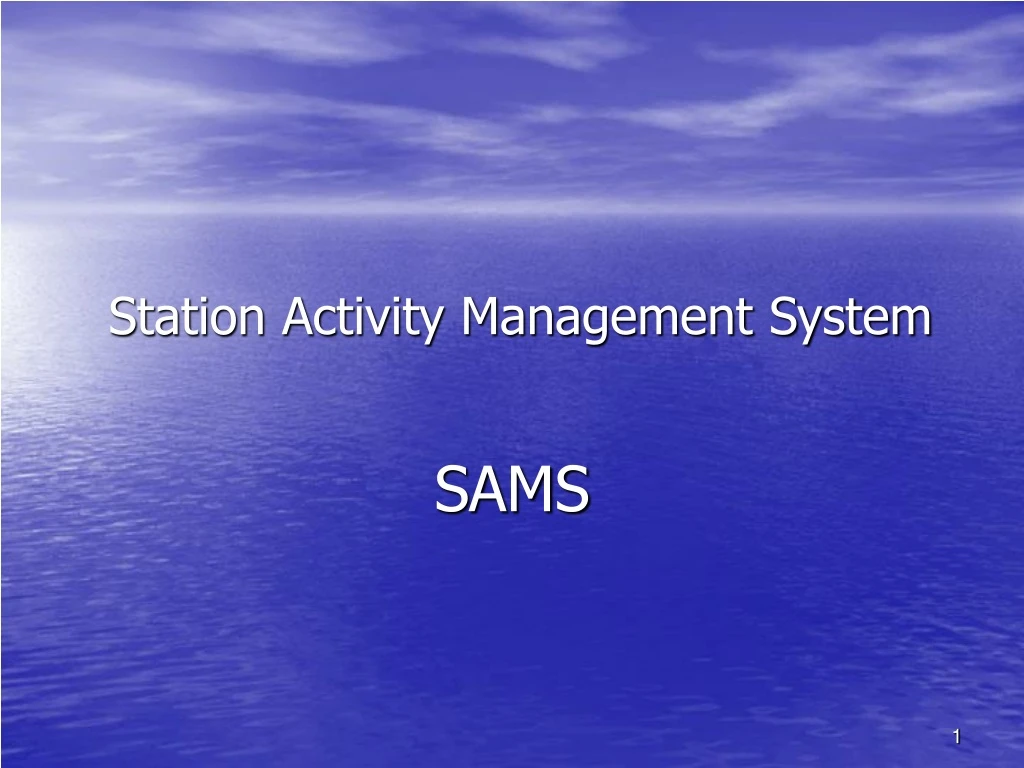 station activity management system