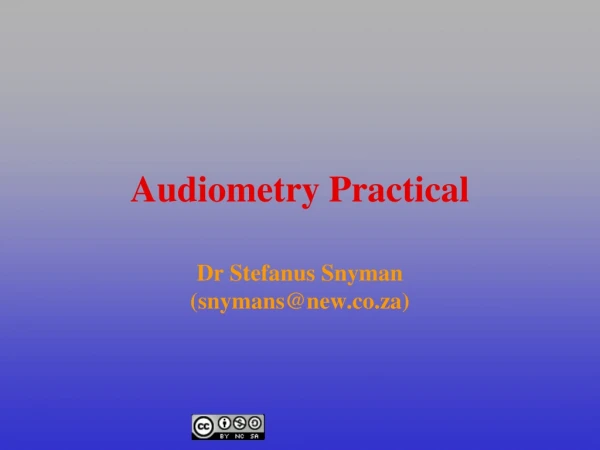 Audiometry Practical
