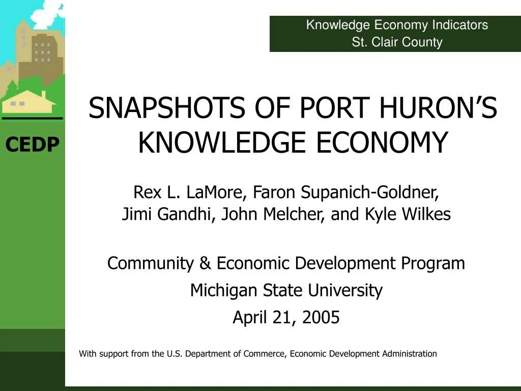 snapshots of port huron s knowledge economy