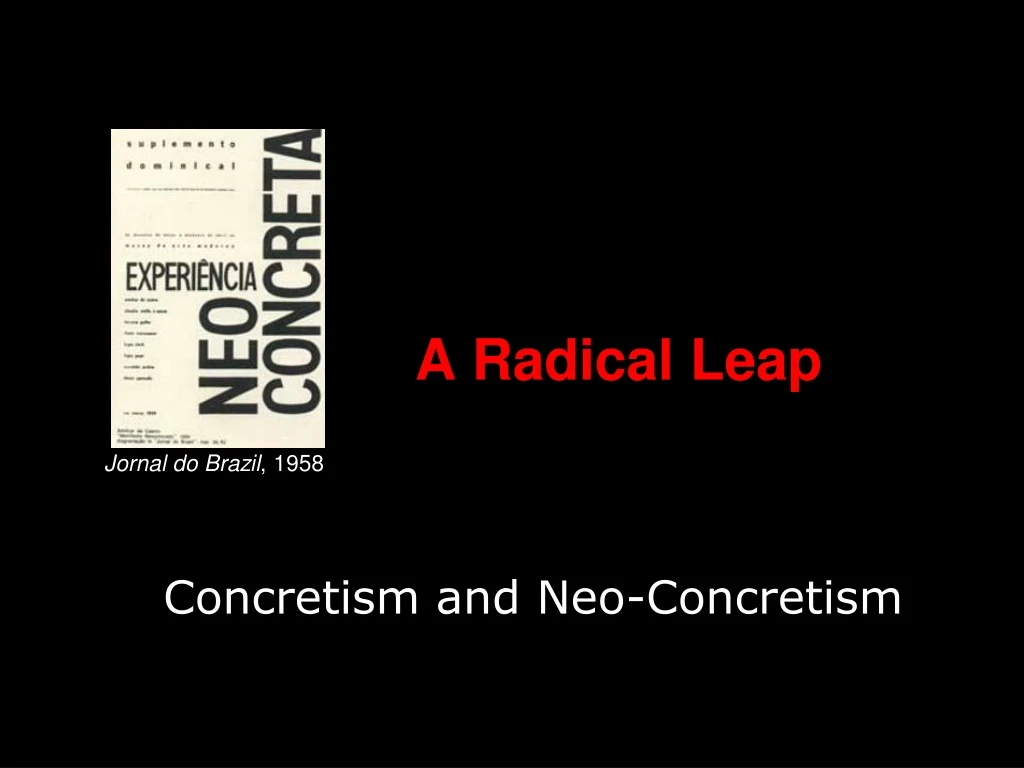 a radical leap