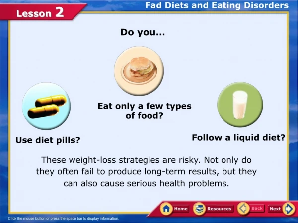 Fad Diets and Eating Disorders