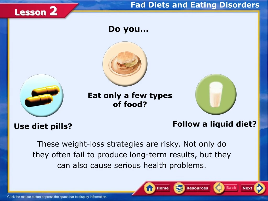 fad diets and eating disorders