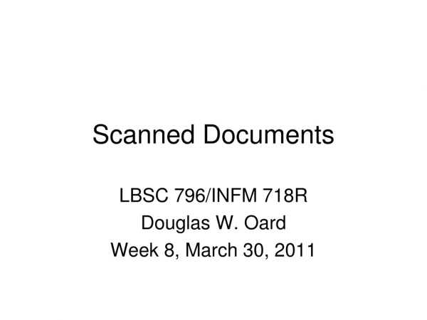 Scanned Documents