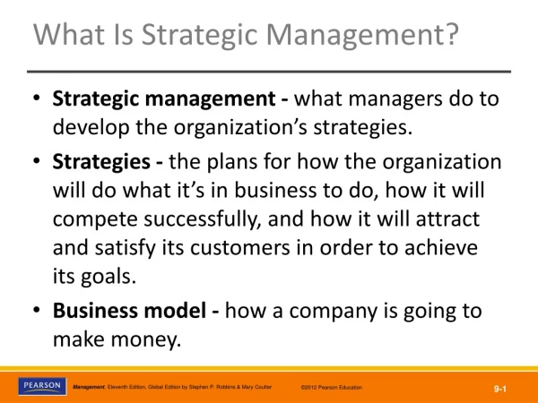 What Is Strategic Management?