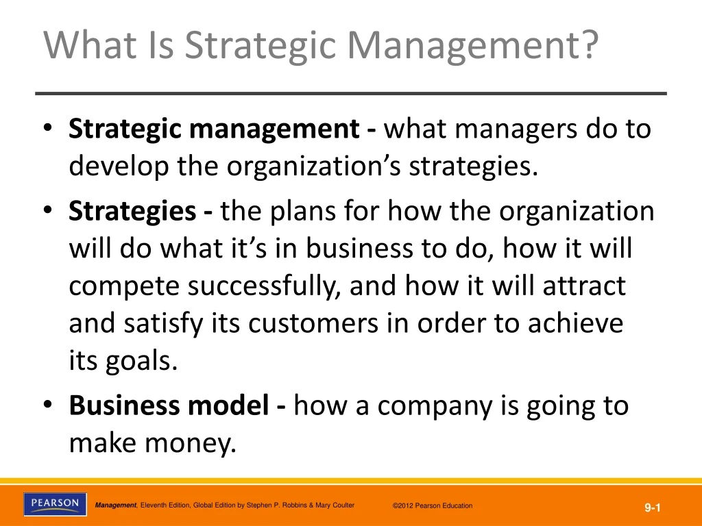 what is strategic management