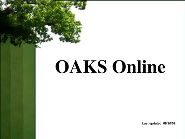 OAKS Online