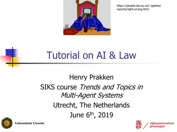 Tutorial on AI &amp; Law