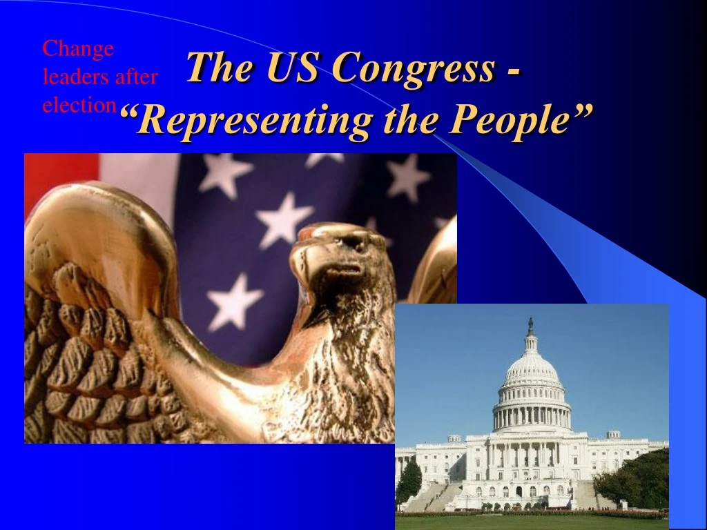 the us congress representing the people