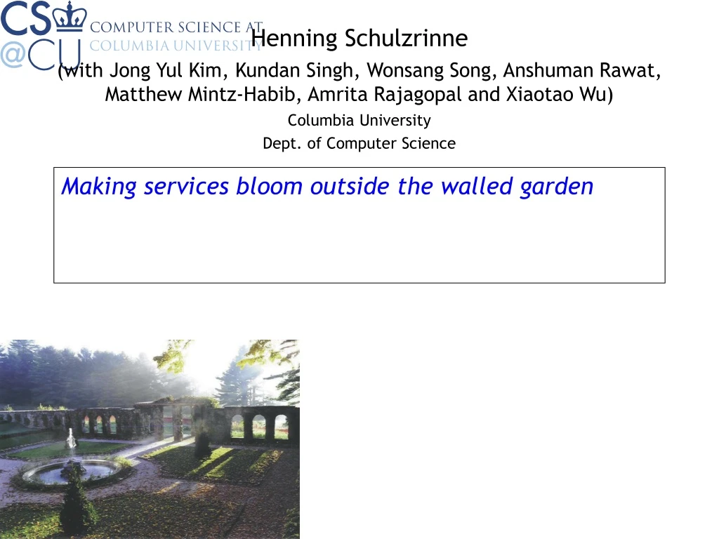 making services bloom outside the walled garden