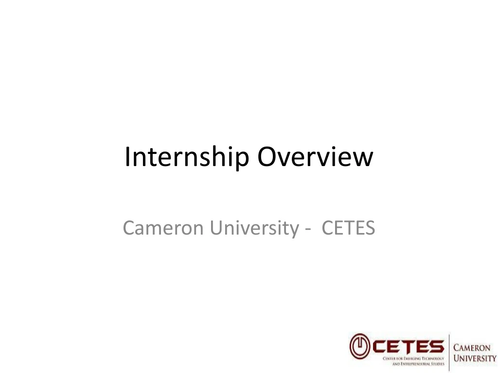 internship overview