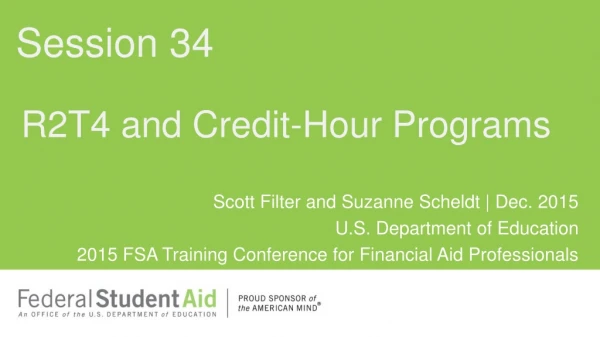 R2T4 and Credit-Hour Programs