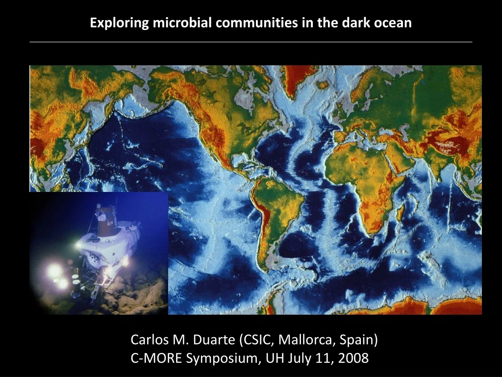 exploring microbial communities in the dark ocean