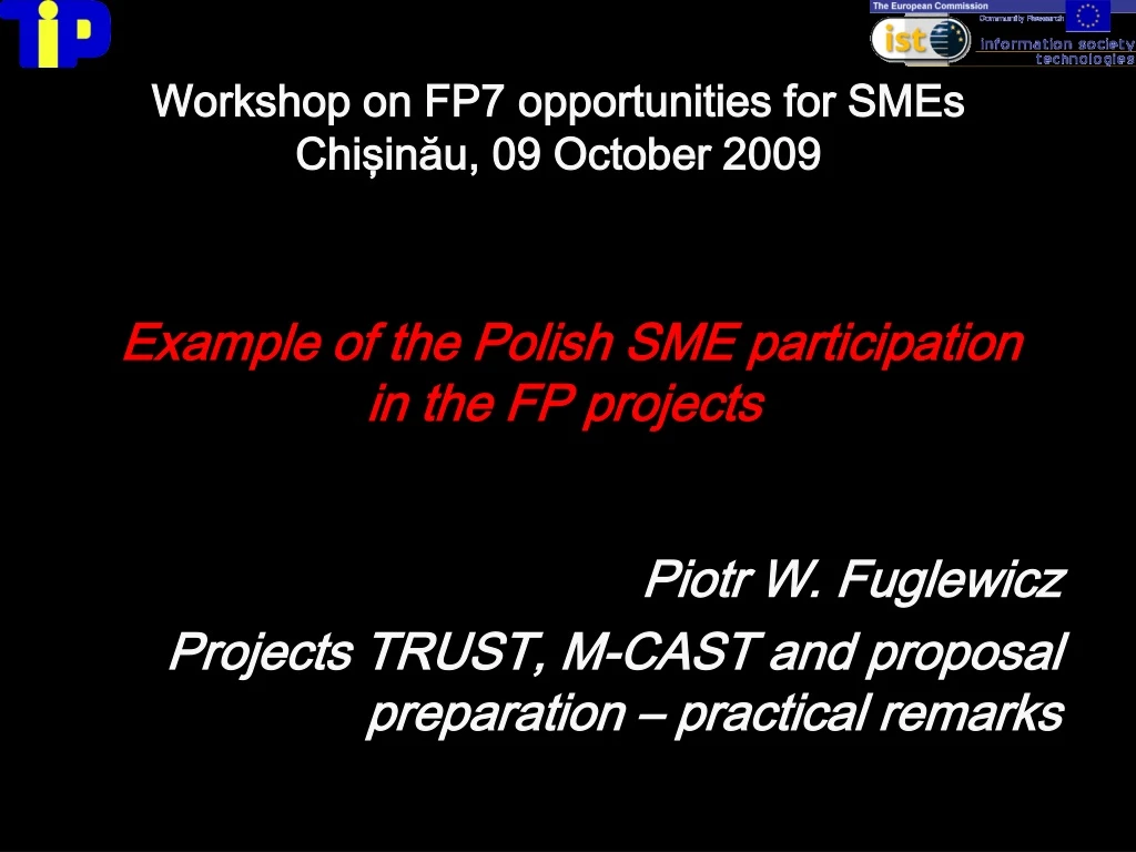 example of the polish sme participation in the fp projects