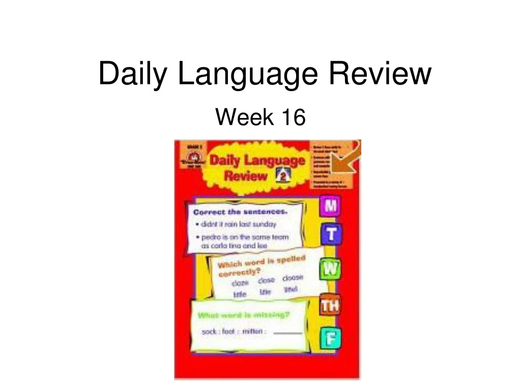 daily language review