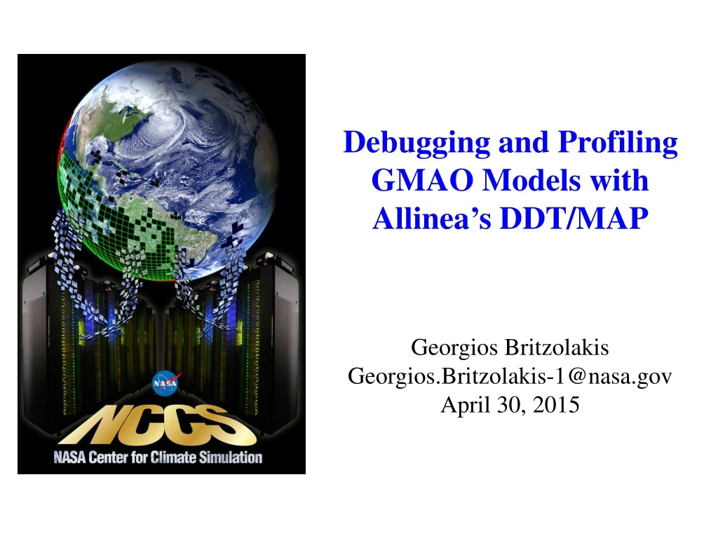 debugging and profiling gmao models with allinea