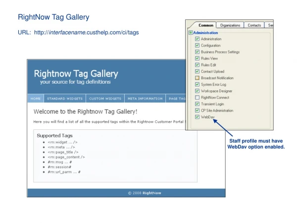 RightNow Tag Gallery