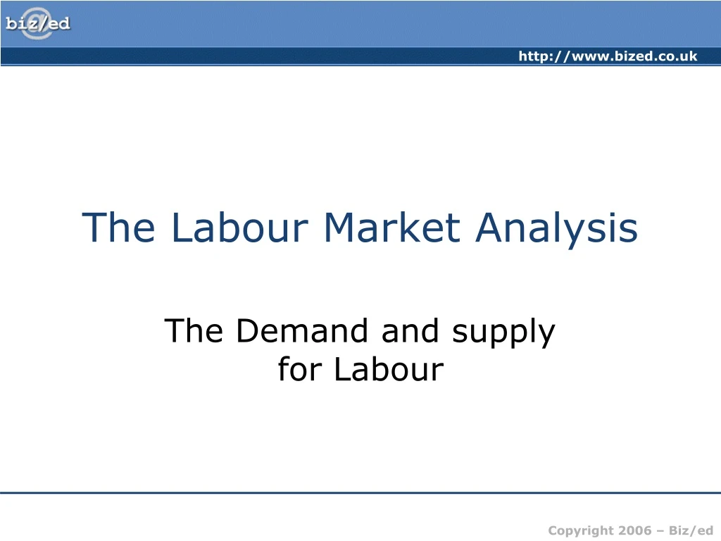 the labour market analysis