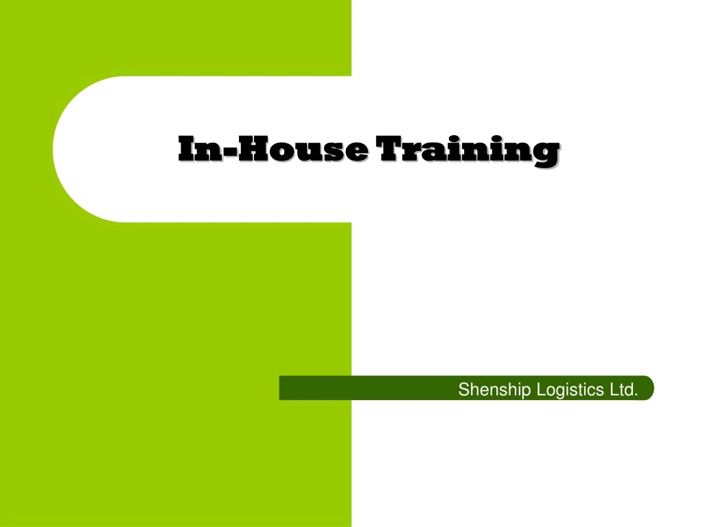in house training