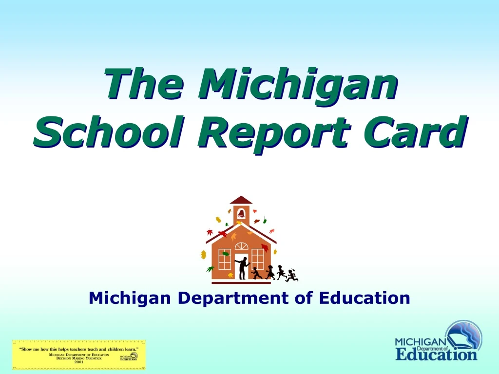 the michigan school report card