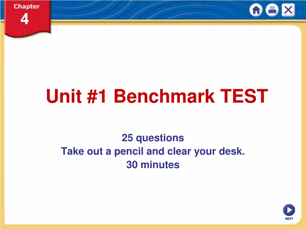 unit 1 benchmark test