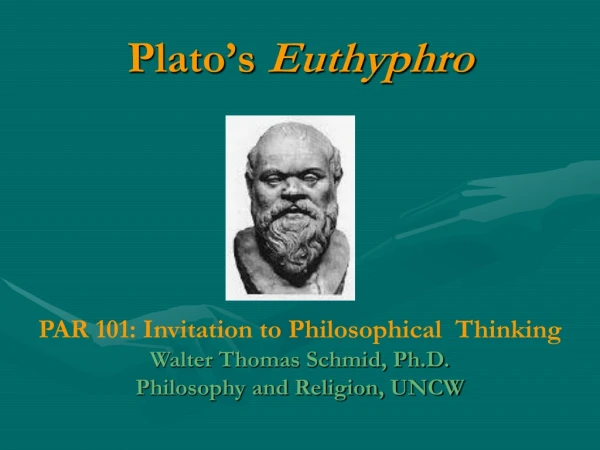 Plato’s  Euthyphro