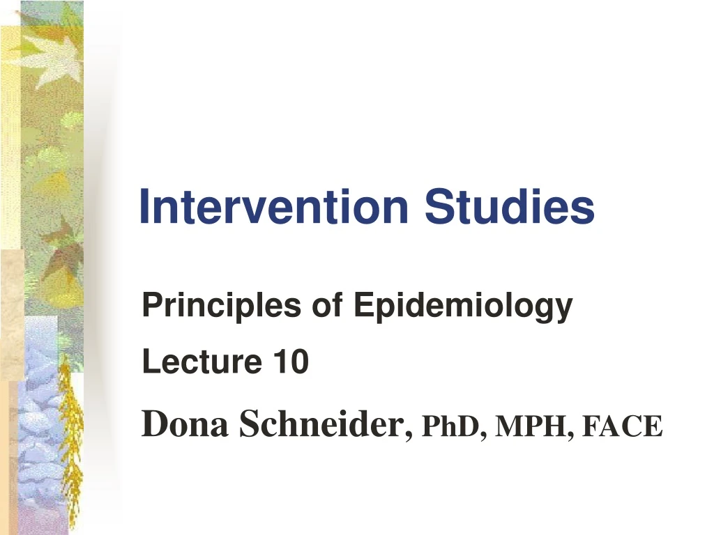 intervention studies