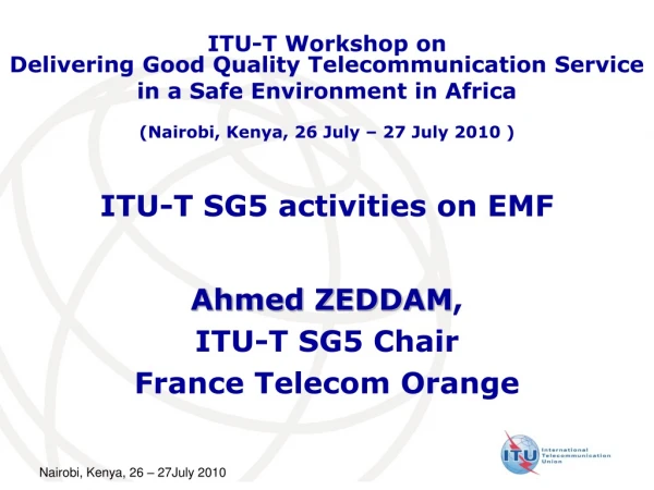 ITU-T SG5 activities on EMF