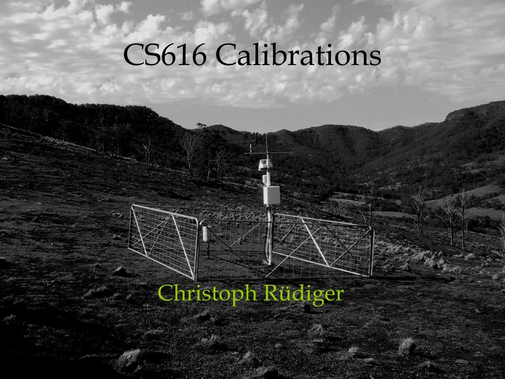 cs616 calibrations