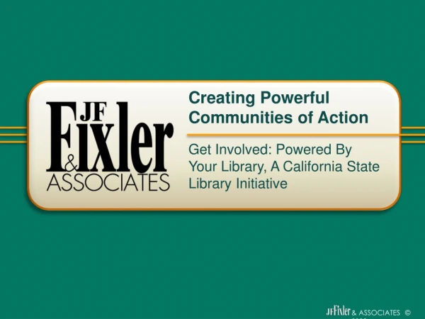 Get Involved: Powered By Your Library, A California State Library Initiative