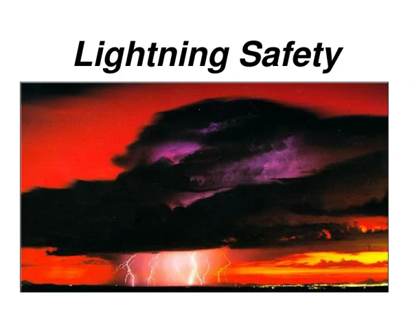 Lightning Safety