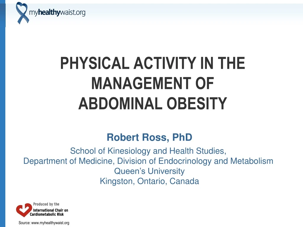 physical activity in the management of abdominal obesity