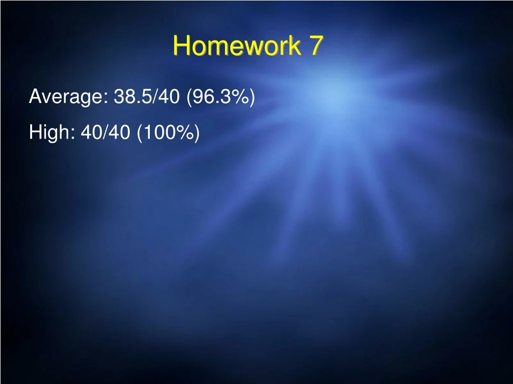 homework 7