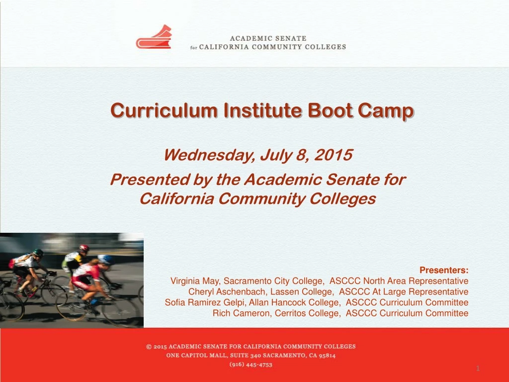 curriculum institute boot camp