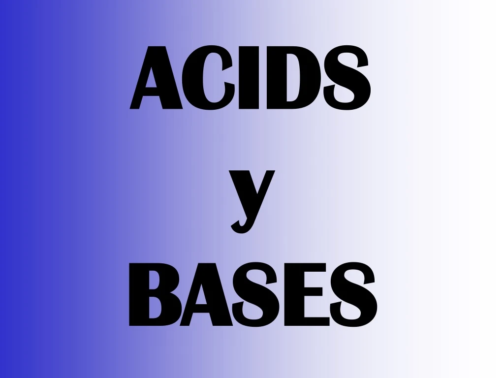 acids y bases