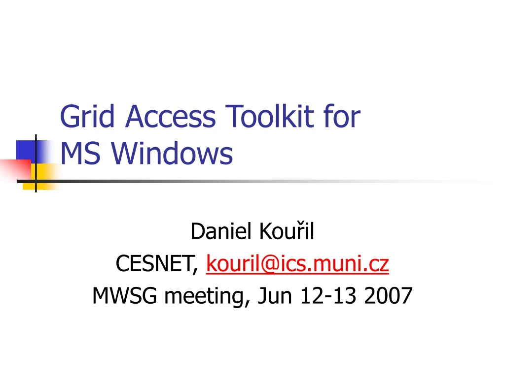 grid access toolkit for ms windows