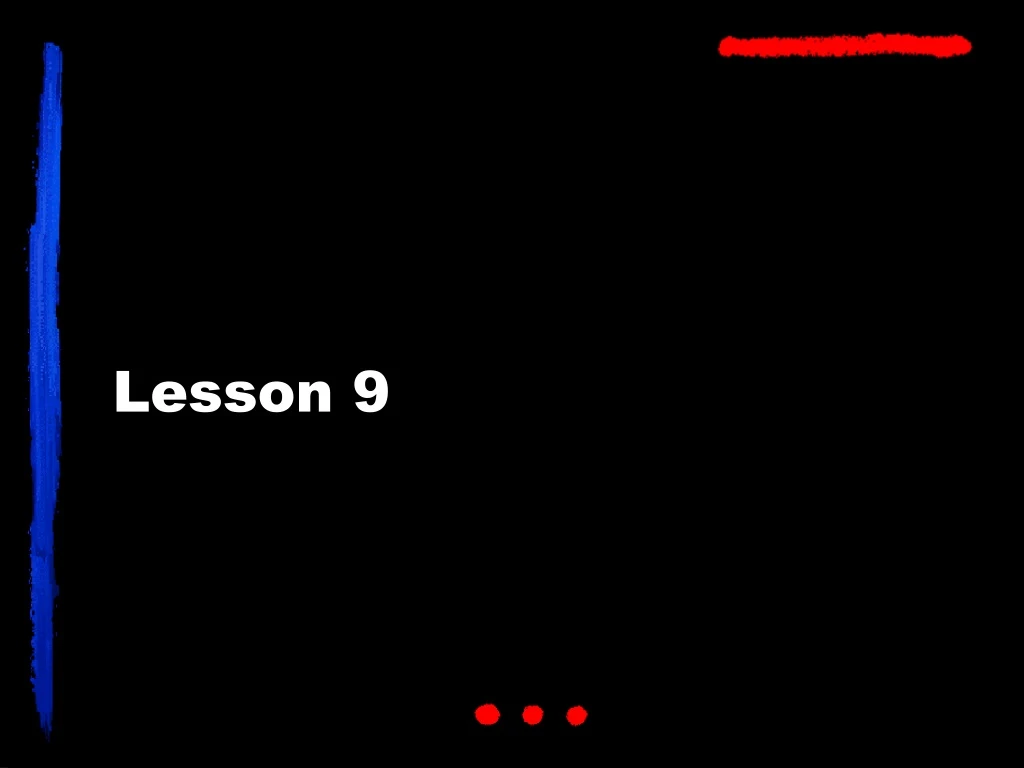 lesson 9