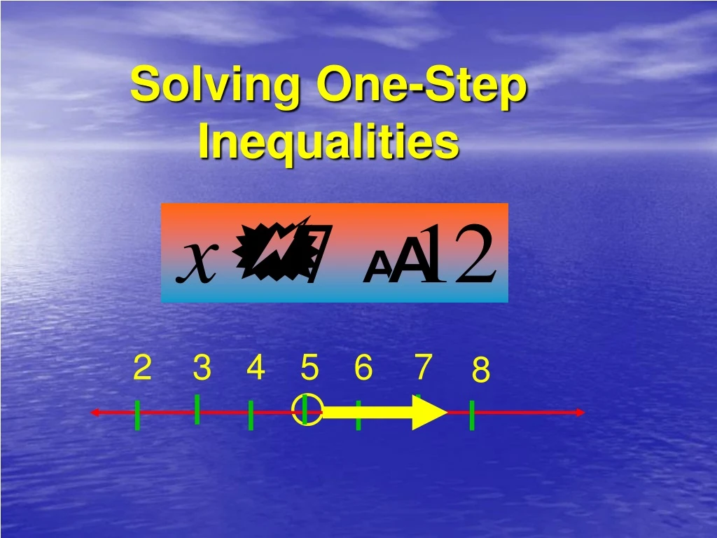 solving one step inequalities