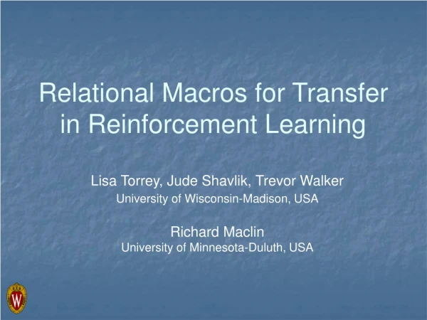 Relational Macros for Transfer in Reinforcement Learning