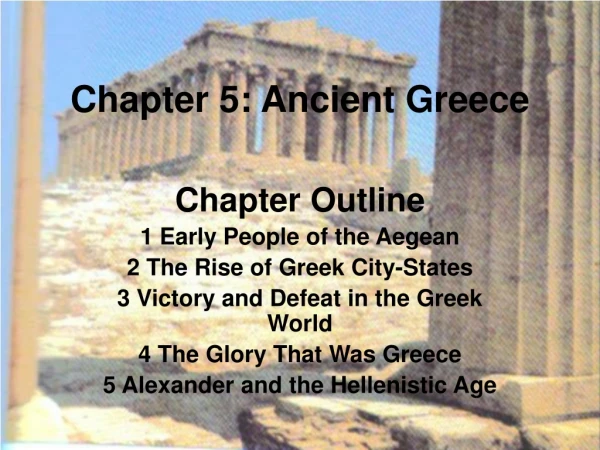 Chapter 5: Ancient Greece