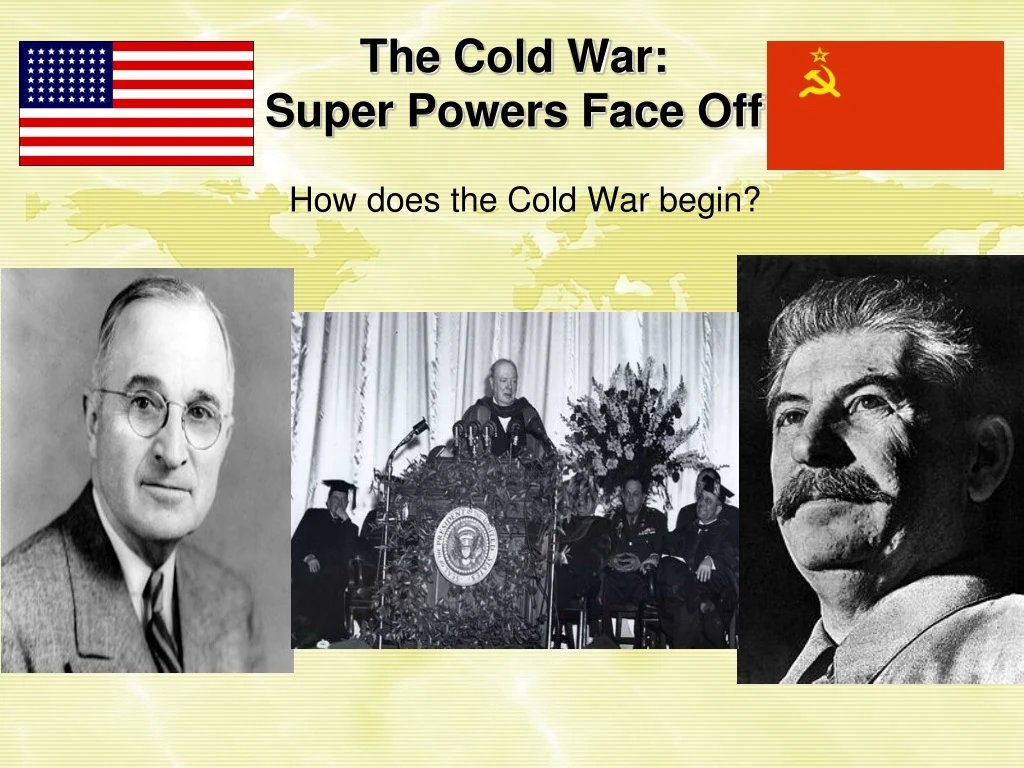 the cold war super powers face off