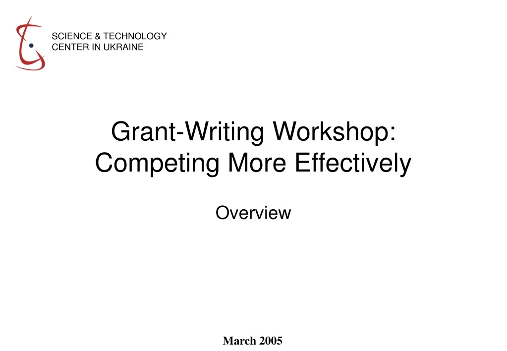 grant writing workshop competing more effectively
