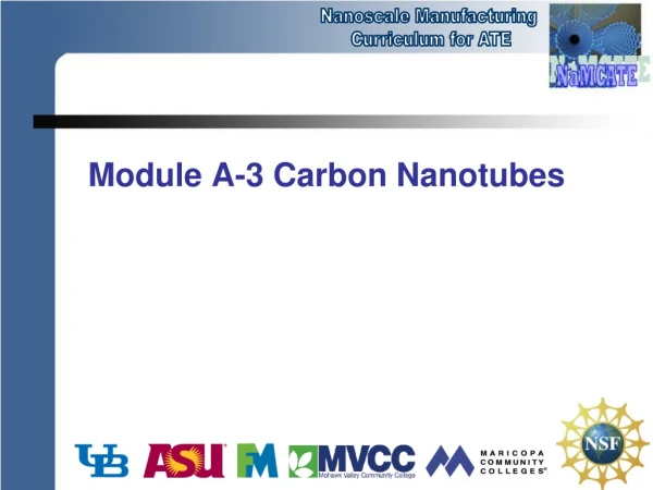 Module A-3 Carbon Nanotubes