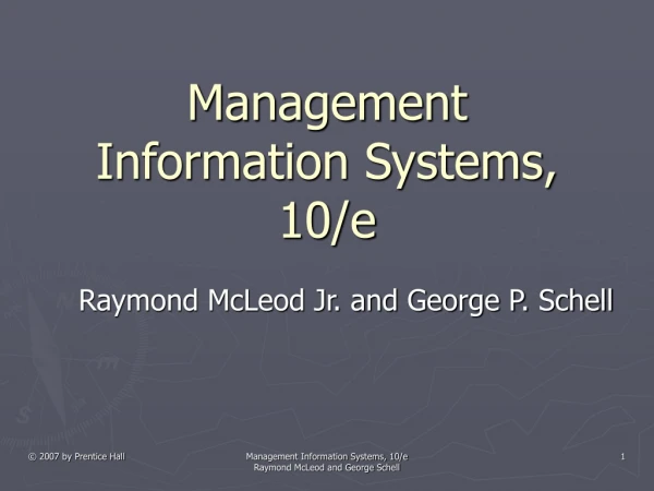 Management Information Systems, 10/e