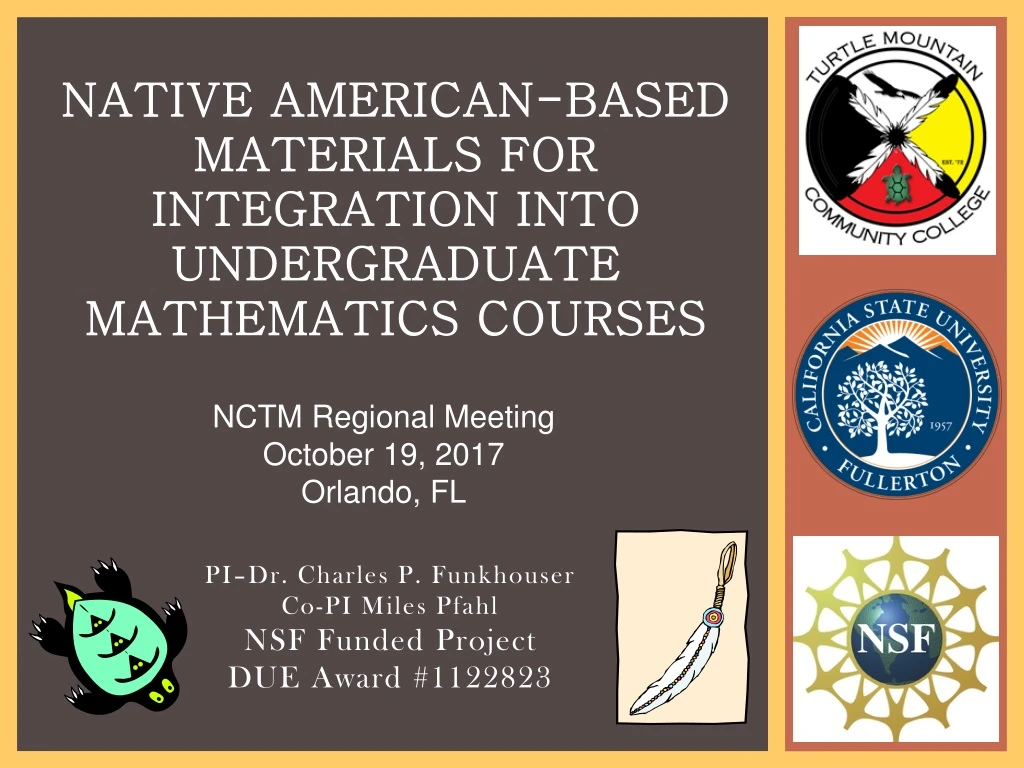 native american based materials for integration into undergraduate mathematics courses