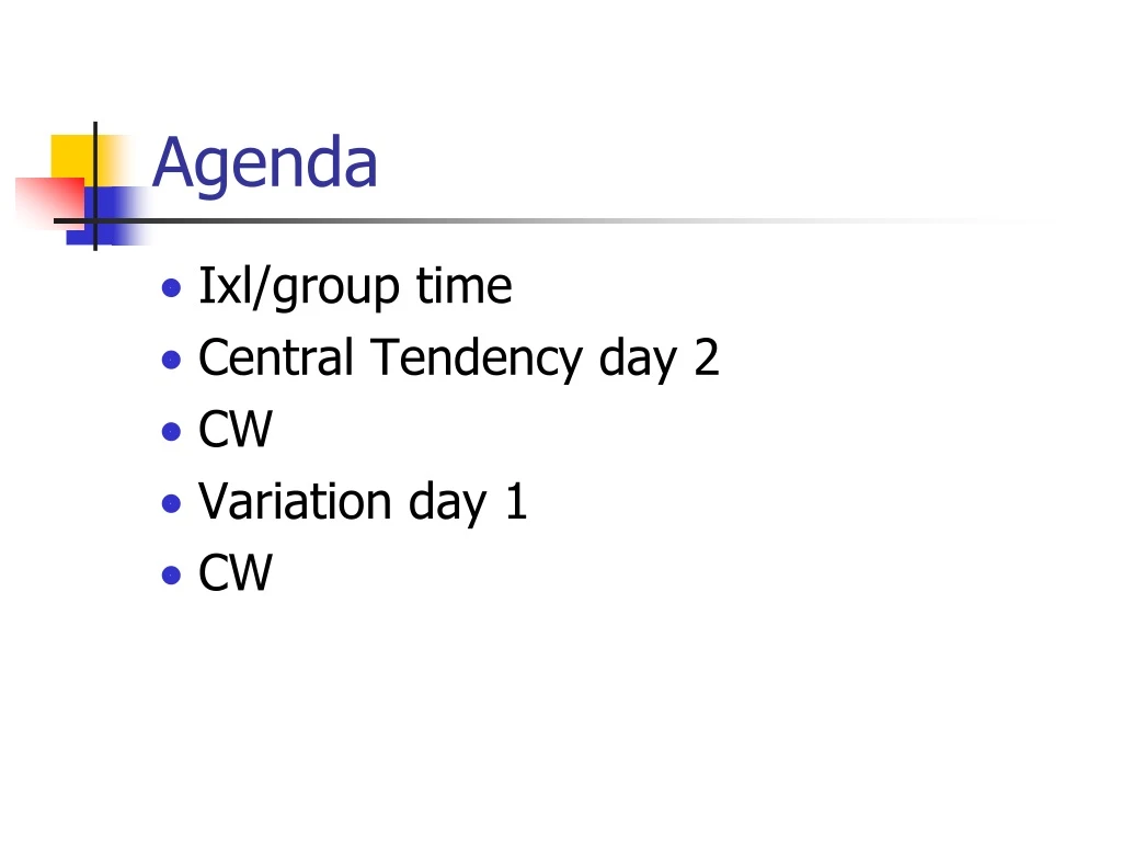 agenda