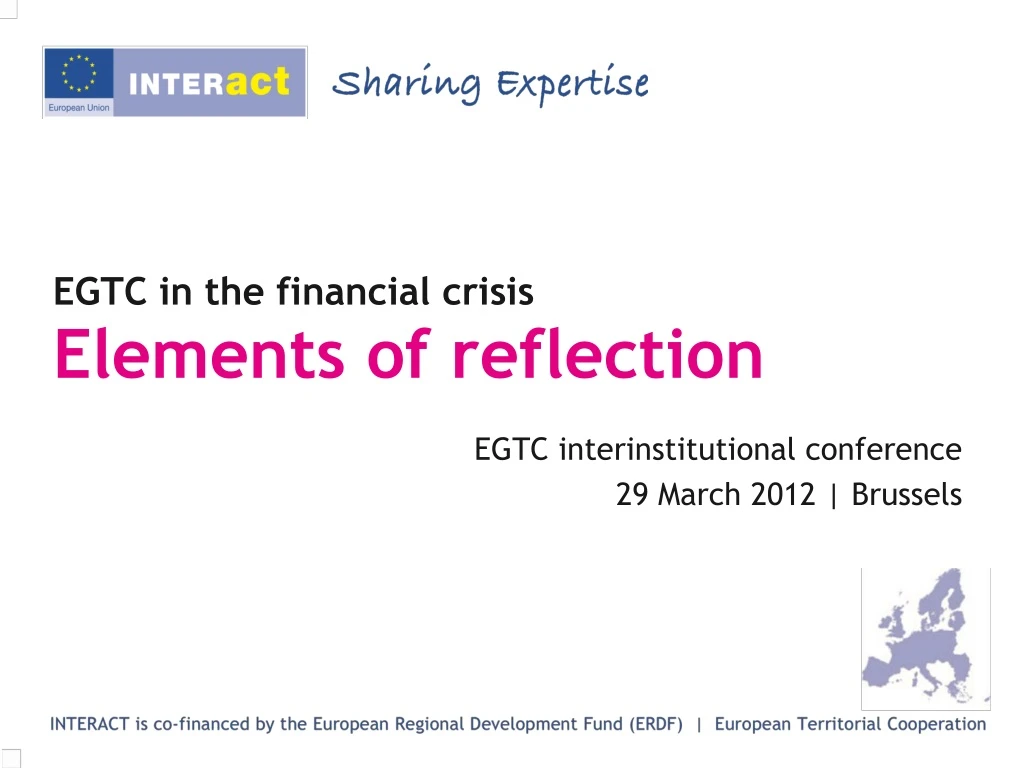 egtc in the financial crisis