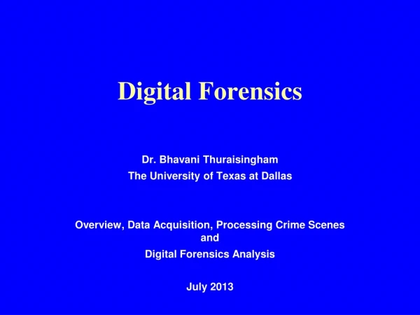 Digital Forensics